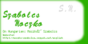 szabolcs moczko business card